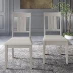 Classic Wooden Dining Chairs (Set of 2) - N/A