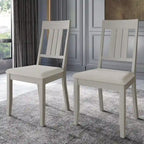 Classic Wooden Dining Chairs (Set of 2) - N/A