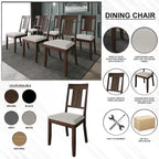 Classic Wooden Dining Chairs (Set of 2) - N/A