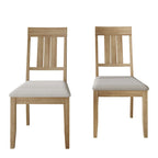 Classic Wooden Dining Chairs (Set of 2) - N/A