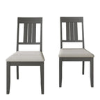 Classic Wooden Dining Chairs (Set of 2) - N/A