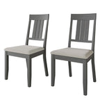 Classic Wooden Dining Chairs (Set of 2) - N/A