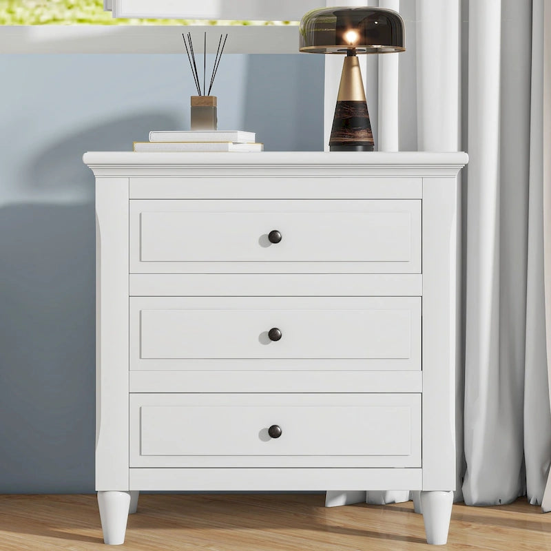 3-Drawer Wood Cabinet