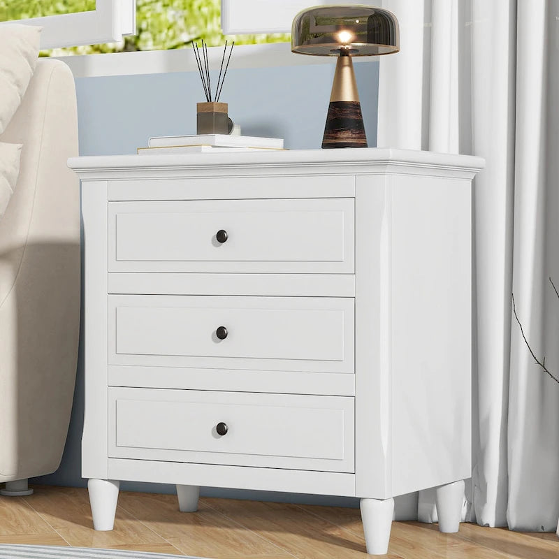 3-Drawer Wood Cabinet