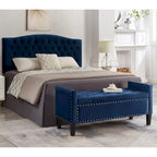 Entryway Living Room Soft Padded Seat with Armrest,Bed Bench