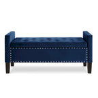 Entryway Living Room Soft Padded Seat with Armrest,Bed Bench