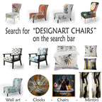 Black And Gold Cubic Expression VII Upholstered Modern & Contemporary Accent Chair and Modern Arm Chair