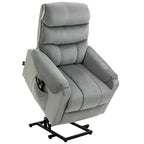 Electric Power Lift Recliner, Upholstered Vibration Massage Chair with Remote Control