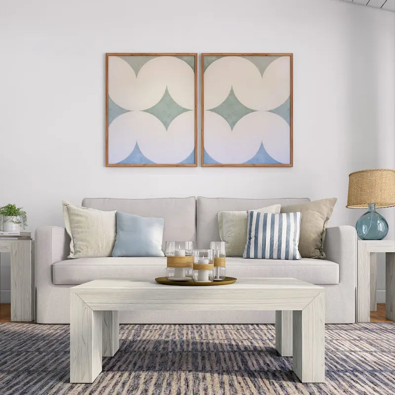 Plank and Beam Modern Rectangular Coffee Table - 40 x 20