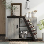 Tern Modern 6-shelf Mobile Wine Cabinet