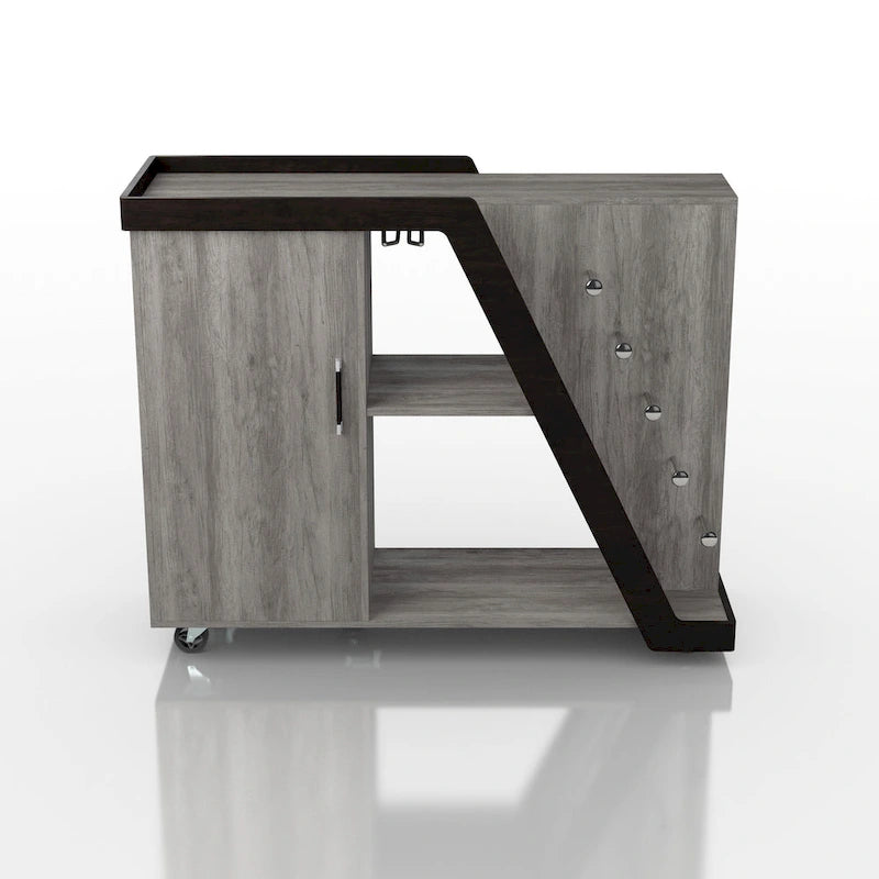 Tern Modern 6-shelf Mobile Wine Cabinet