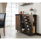 Tern Modern 6-shelf Mobile Wine Cabinet