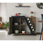 Tern Modern 6-shelf Mobile Wine Cabinet