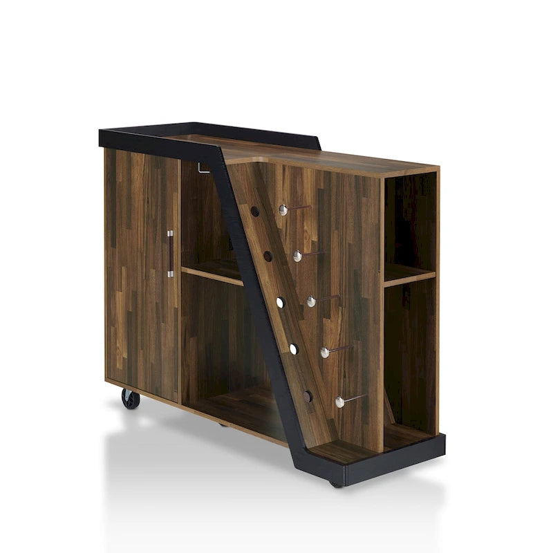 Tern Modern 6-shelf Mobile Wine Cabinet