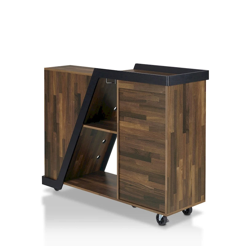 Tern Modern 6-shelf Mobile Wine Cabinet