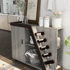 Tern Modern 6-shelf Mobile Wine Cabinet
