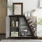 Tern Modern 6-shelf Mobile Wine Cabinet