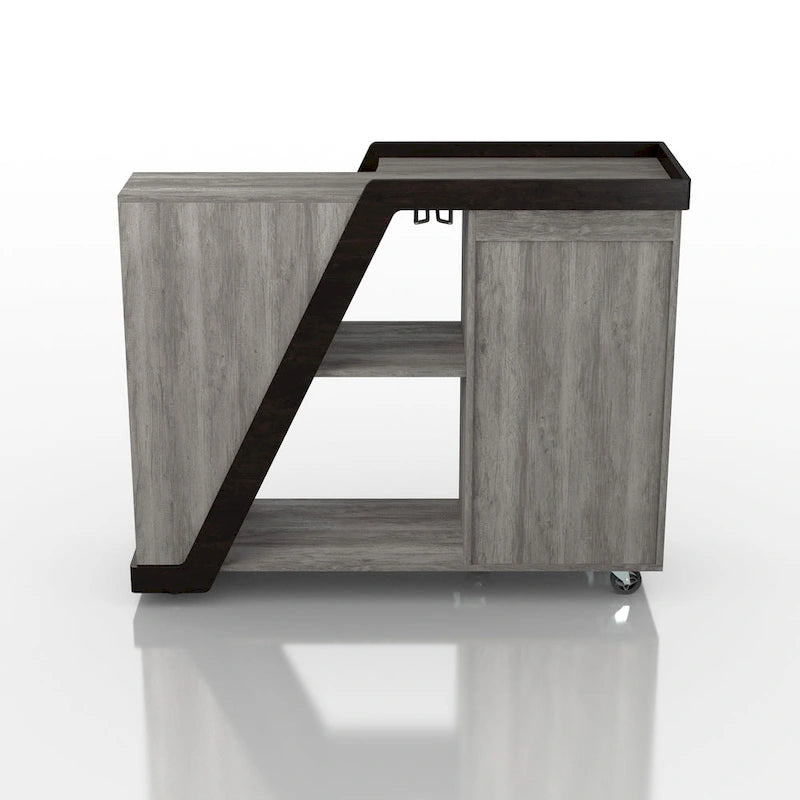Tern Modern 6-shelf Mobile Wine Cabinet