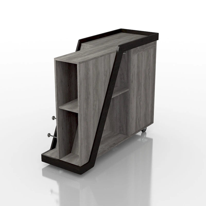 Tern Modern 6-shelf Mobile Wine Cabinet
