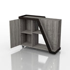 Tern Modern 6-shelf Mobile Wine Cabinet