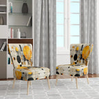 Geometric Abstraction III Upholstered Abstract Shapes Accent Chair and Modern & Contemporary Arm Chair