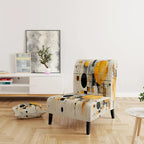 Geometric Abstraction III Upholstered Abstract Shapes Accent Chair and Modern & Contemporary Arm Chair