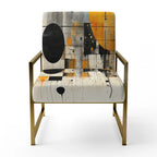 Geometric Abstraction III Upholstered Abstract Shapes Accent Chair and Modern & Contemporary Arm Chair