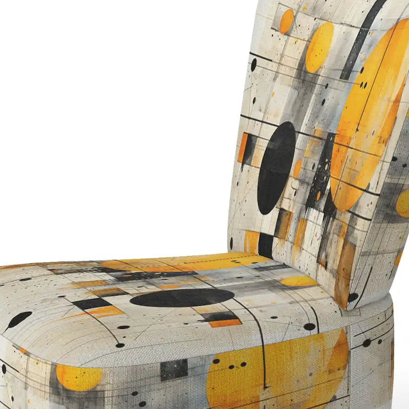 Geometric Abstraction III Upholstered Abstract Shapes Accent Chair and Modern & Contemporary Arm Chair