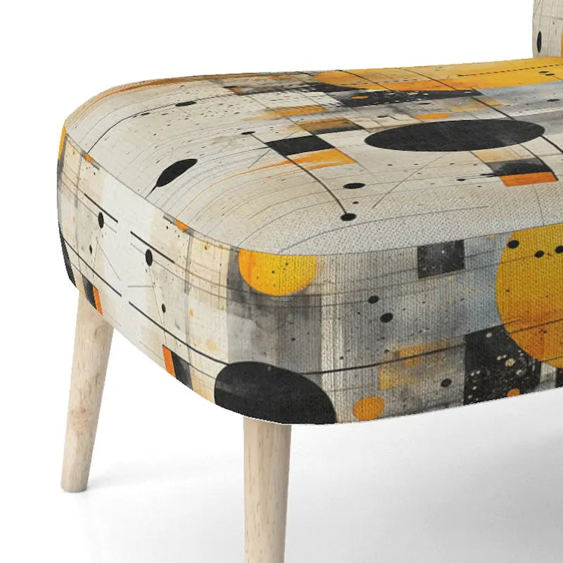 Geometric Abstraction III Upholstered Abstract Shapes Accent Chair and Modern & Contemporary Arm Chair