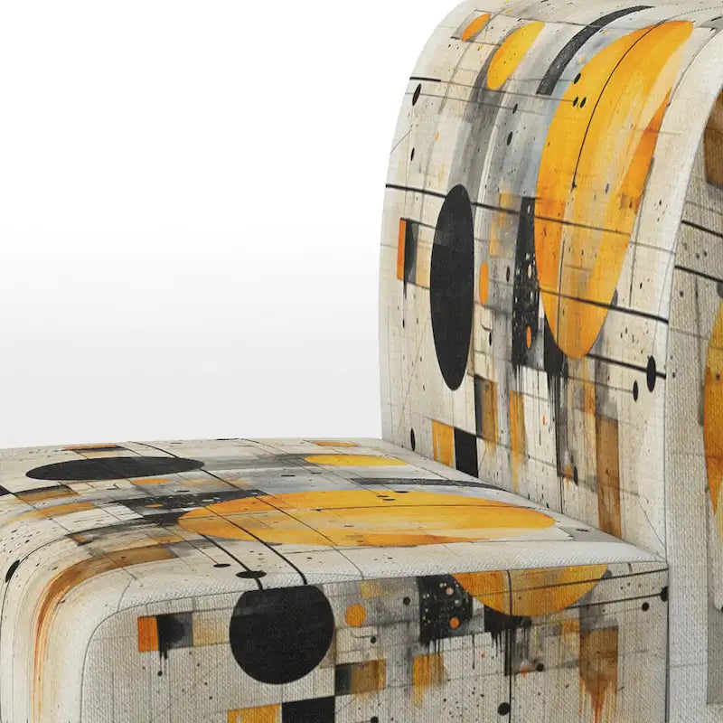 Geometric Abstraction III Upholstered Abstract Shapes Accent Chair and Modern & Contemporary Arm Chair