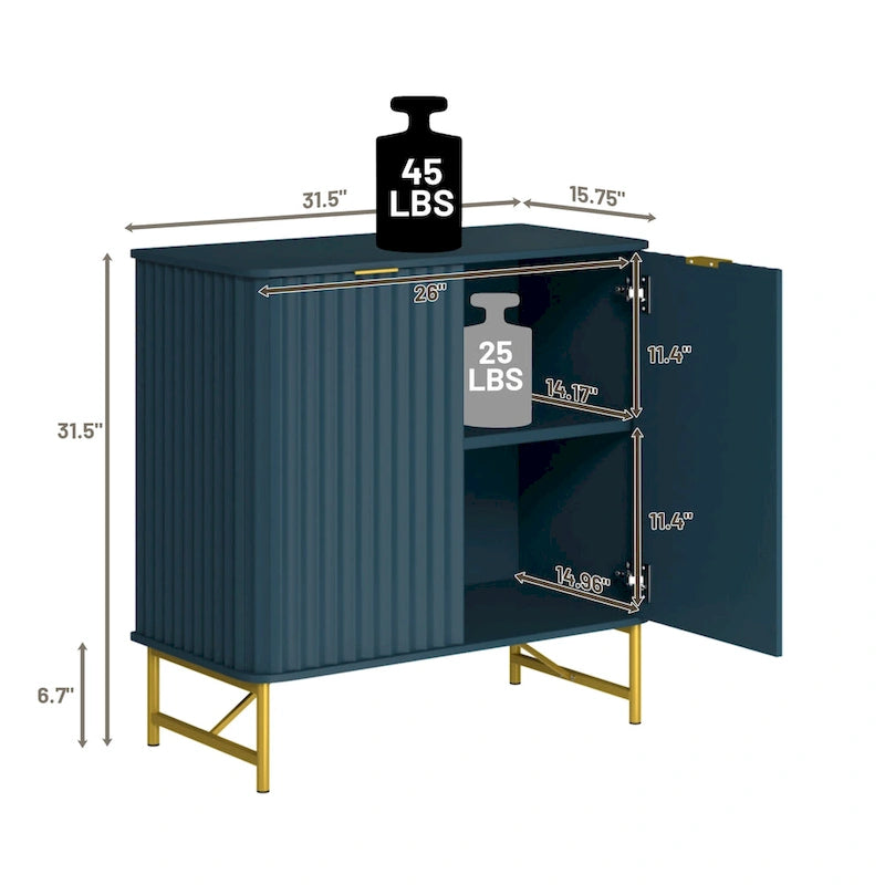 Clihome Modern MDF 2-Door Accent Sideboard