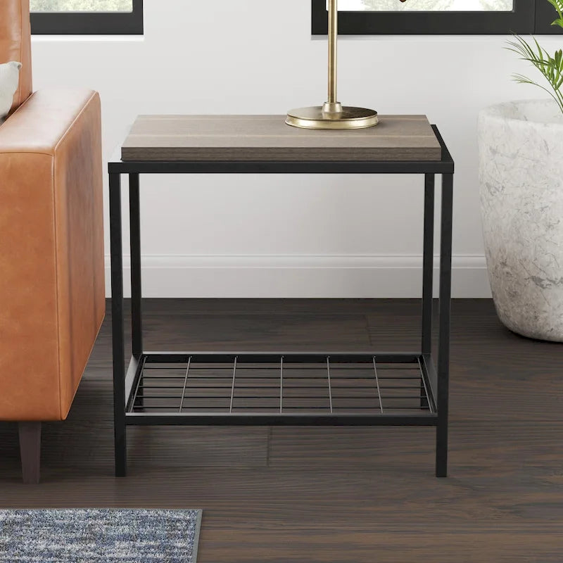 Ruby Wood and Metal Coffee and End Tables