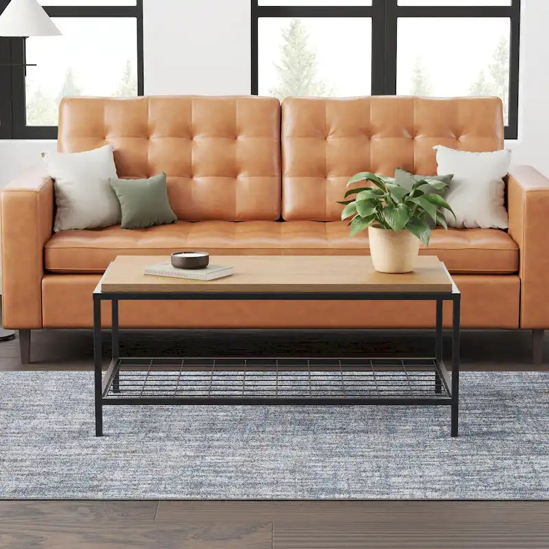Ruby Wood and Metal Coffee and End Tables