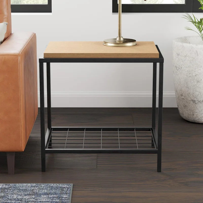 Ruby Wood and Metal Coffee and End Tables