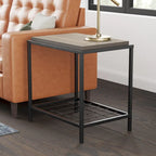 Ruby Wood and Metal Coffee and End Tables