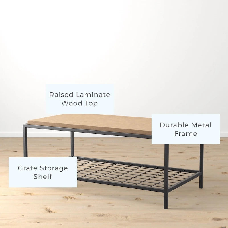 Ruby Wood and Metal Coffee and End Tables