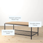 Ruby Wood and Metal Coffee and End Tables