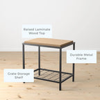 Ruby Wood and Metal Coffee and End Tables