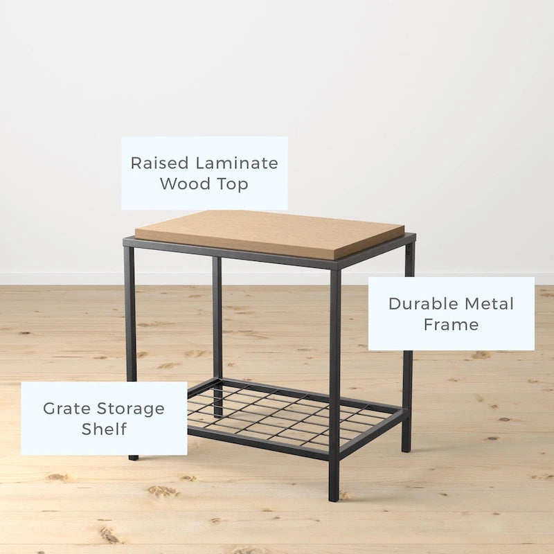 Ruby Wood and Metal Coffee and End Tables