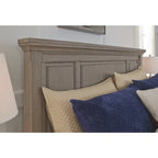 The Gray Barn Canterbury Burnished Grey Light Grey Panel Bed