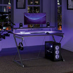 Emulator Battlestation Gaming Desk with RGB LED Lights