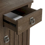 Bush Furniture Salinas 60W L Shaped Desk with Storage Hutch