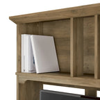 Bush Furniture Salinas 60W L Shaped Desk with Storage Hutch