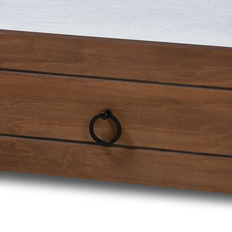 Alya Classic Traditional Farmhouse Twin Size Trundle (Trundle Only)