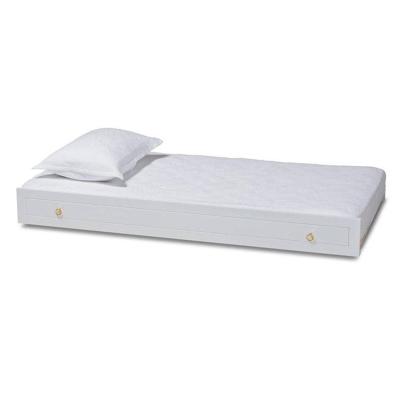 Alya Classic Traditional Farmhouse Twin Size Trundle (Trundle Only)