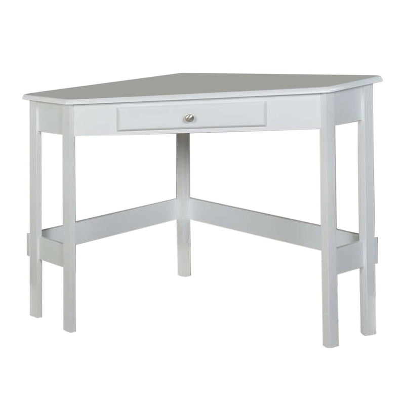 Contemporary Wood 1-drawer Corner Desk