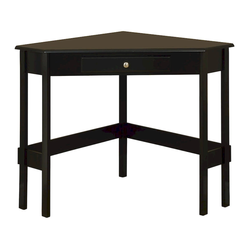 Contemporary Wood 1-drawer Corner Desk