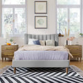 Full Upholstered Platform Bed Frame