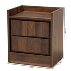 Hale Modern and Contemporary Wood 1-Door Nightstand