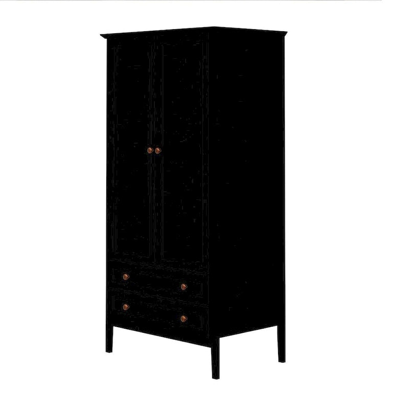 Manhattan Comfort Crown Full Wardrobe with Hanging and 2 Drawers